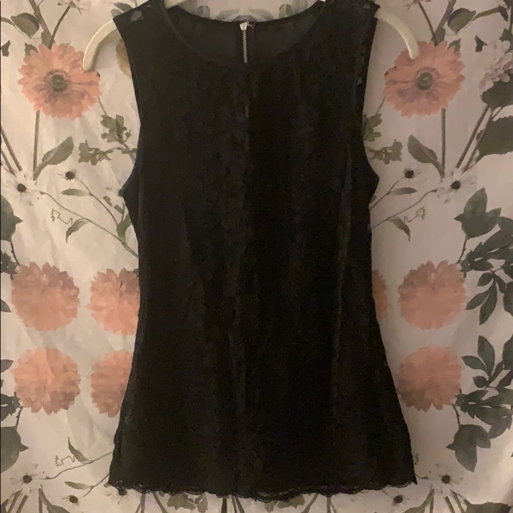 Express Black Lace Tank-top